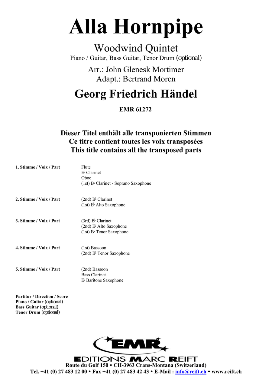 Alla Hornpipe Alla Hornpipe Woodwind Quintet scores gallery preview page 2