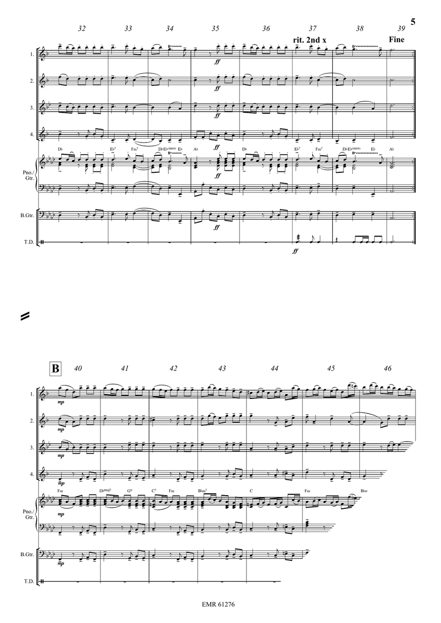 Alla Hornpipe Alla Hornpipe Saxophone Quartet scores gallery preview page 5