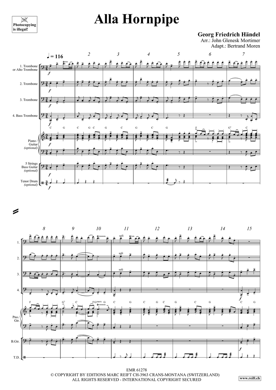 Alla Hornpipe Alla Hornpipe Trombone scores gallery preview page 3