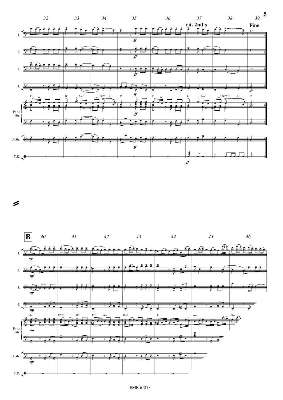 Alla Hornpipe Alla Hornpipe Trombone scores gallery preview page 5