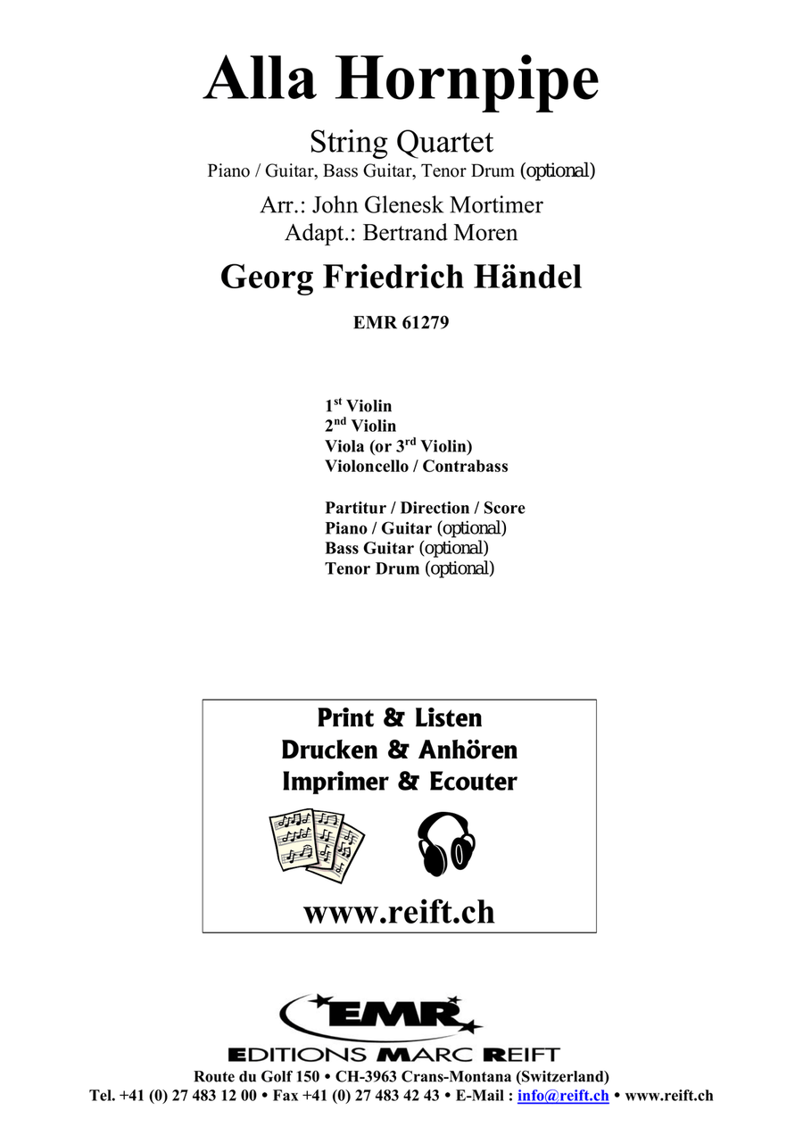 Alla Hornpipe Alla Hornpipe String Quartet scores gallery preview page 2