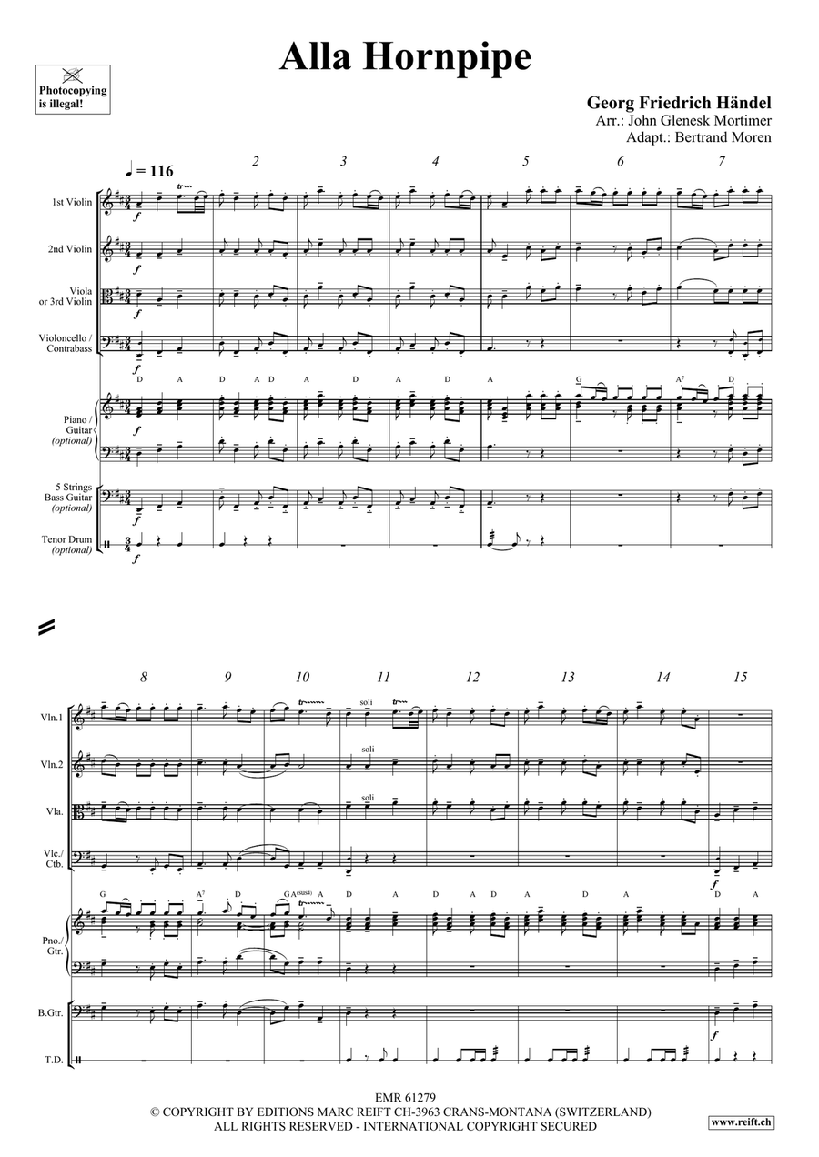 Alla Hornpipe Alla Hornpipe String Quartet scores gallery preview page 3