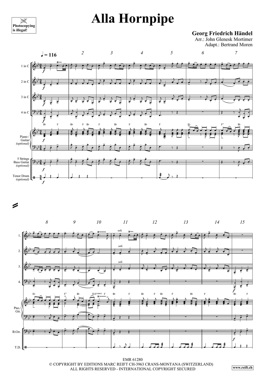 Alla Hornpipe Alla Hornpipe Brass Quartet scores gallery preview page 3