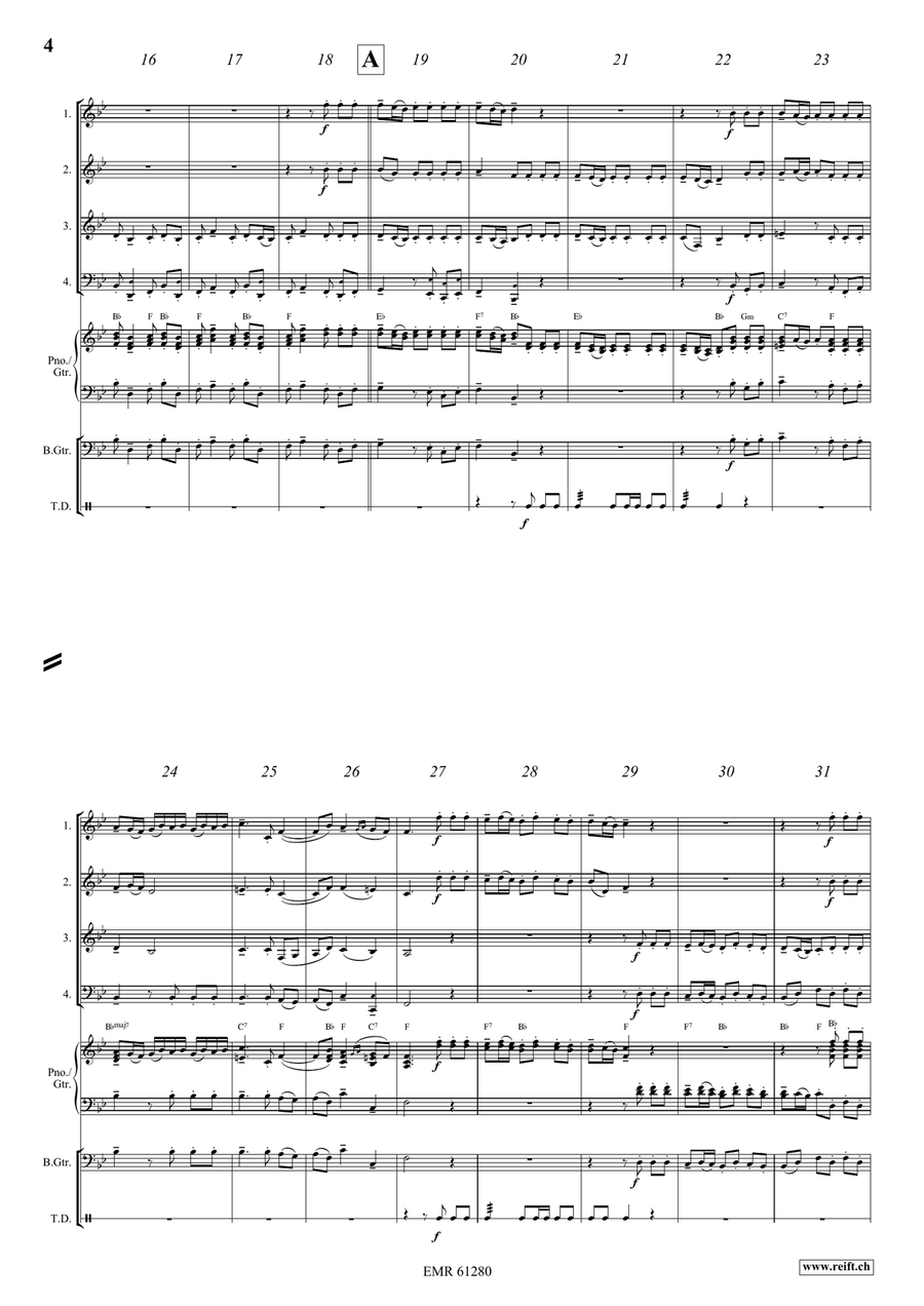 Alla Hornpipe Alla Hornpipe Brass Quartet scores gallery preview page 4
