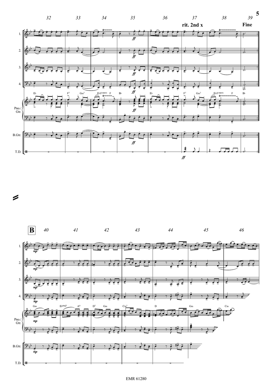 Alla Hornpipe Alla Hornpipe Brass Quartet scores gallery preview page 5