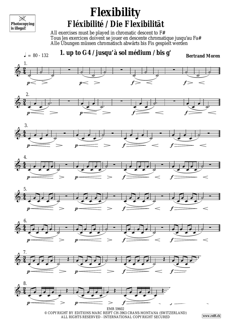 Flexibility by Bertrand Moren Cornet - Sheet Music page 7