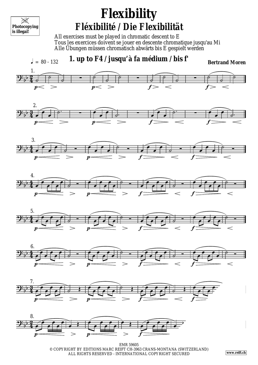 Flexibility by Bertrand Moren Trombone - Sheet Music page 7