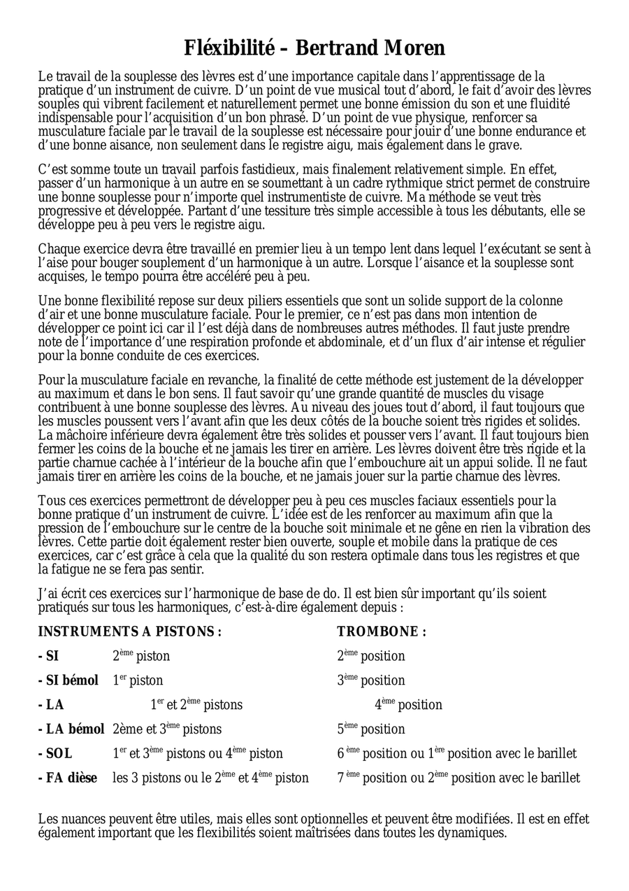 Flexibility by Bertrand Moren Baritone Horn TC - Sheet Music page 4