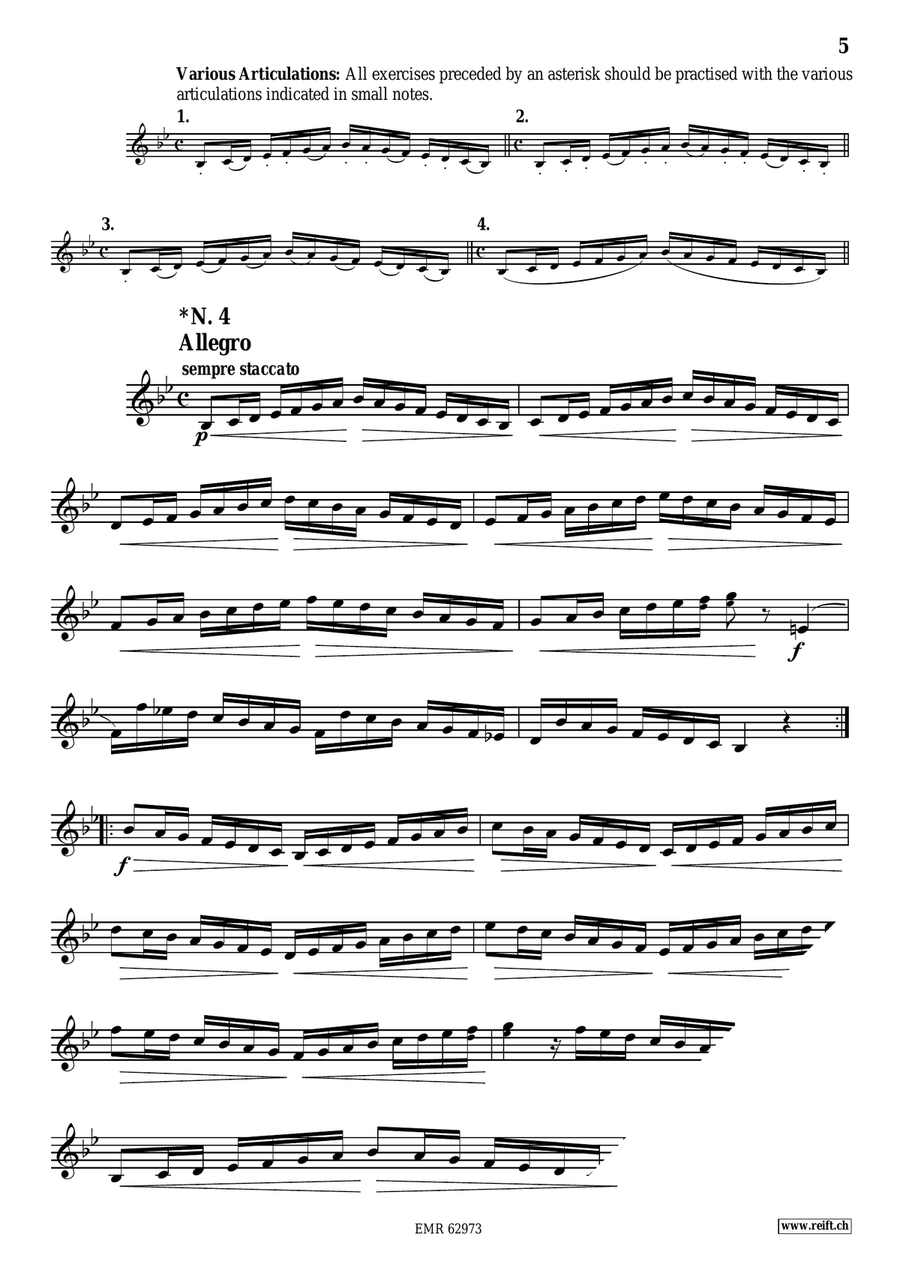 60 Selected Studies Bass Clarinet - Sheet Music page 5