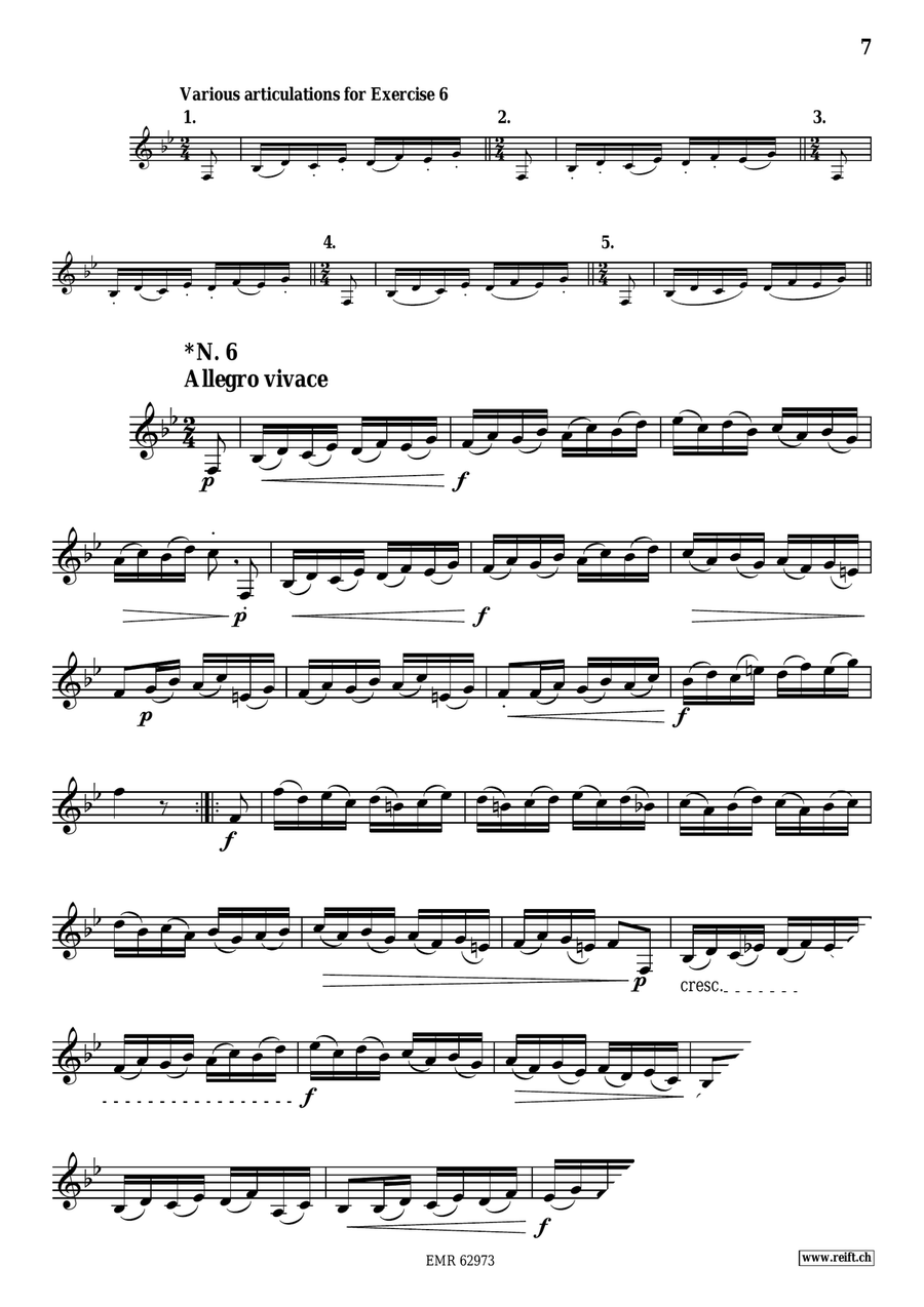 60 Selected Studies Bass Clarinet - Sheet Music page 7