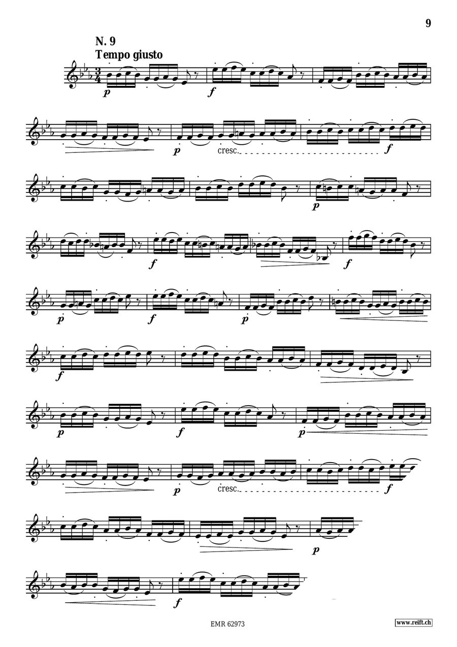 60 Selected Studies Bass Clarinet - Sheet Music page 9