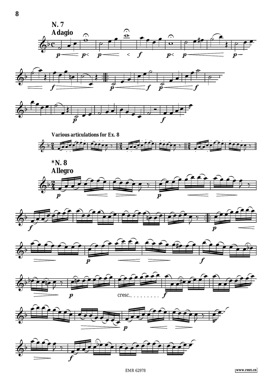 60 Selected Studies 60 Selected Studies Baritone Saxophone scores gallery preview page 8
