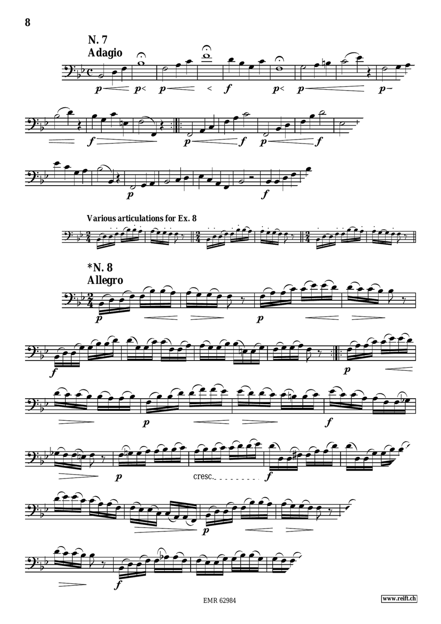 60 Selected Studies 60 Selected Studies Trombone scores gallery preview page 8
