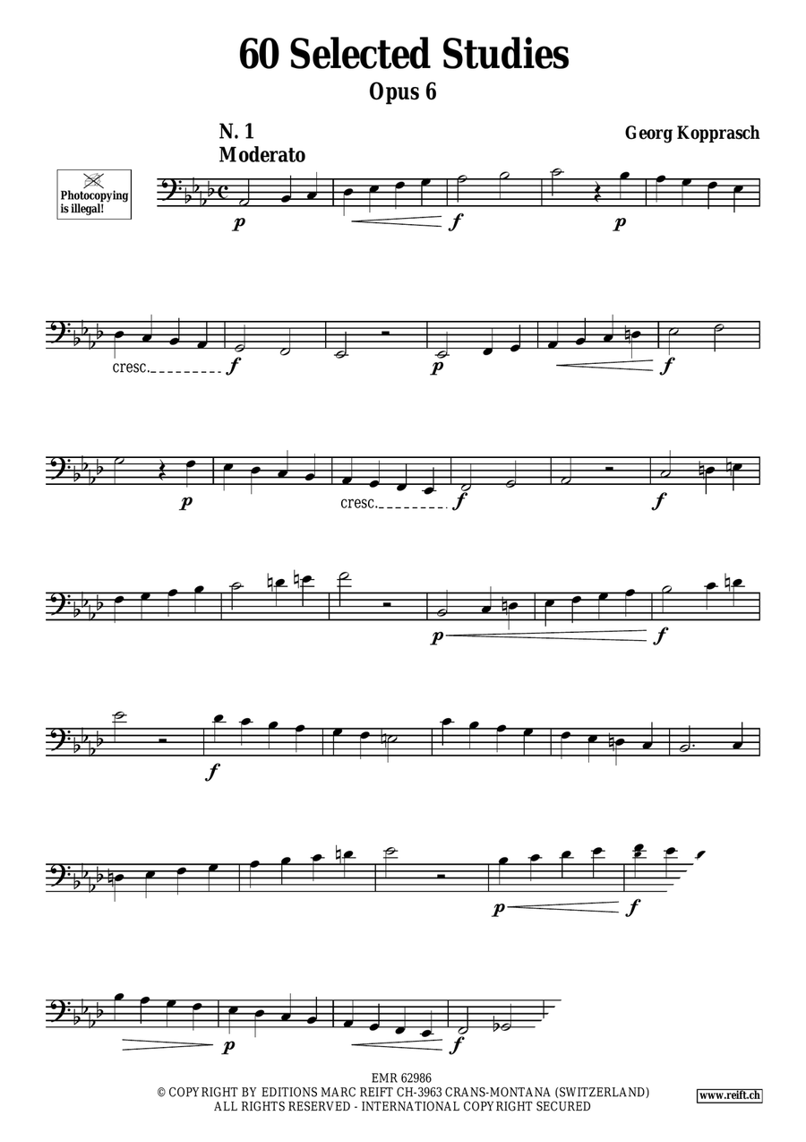 60 Selected Studies 60 Selected Studies Trombone scores gallery preview page 3