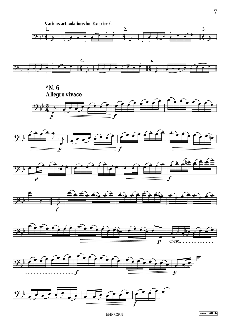 60 Selected Studies 60 Selected Studies Euphonium scores gallery preview page 7