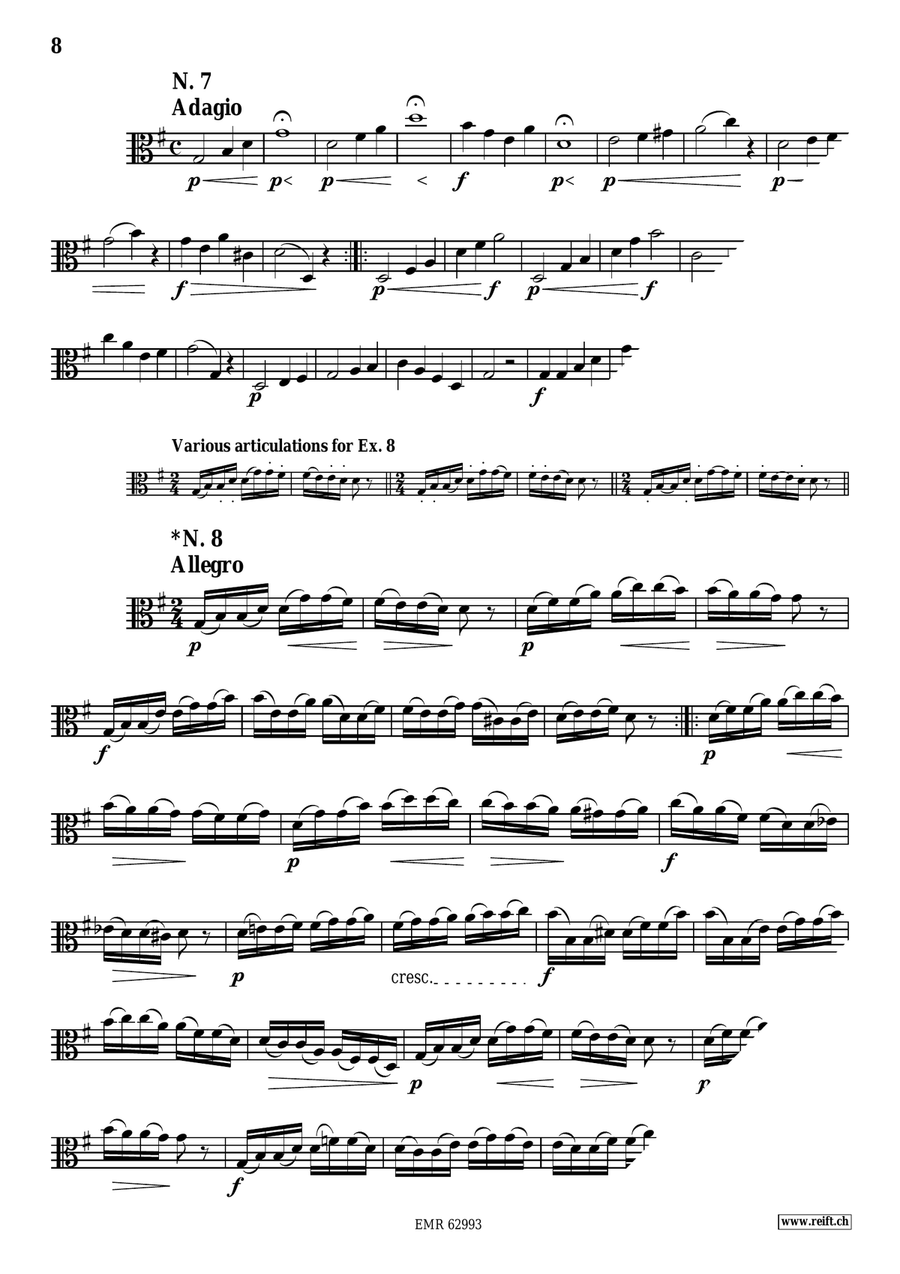 60 Selected Studies 60 Selected Studies Viola Solo scores gallery preview page 8