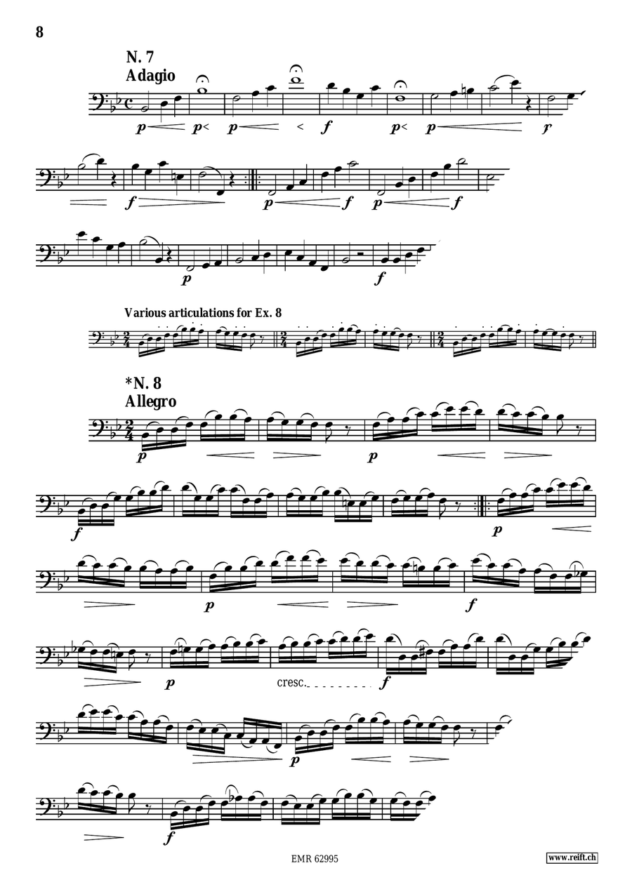 60 Selected Studies 60 Selected Studies Double Bass scores gallery preview page 8