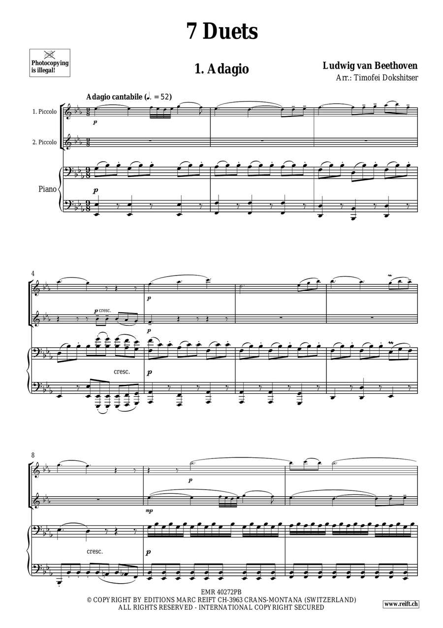7 Duets 7 Duets Piccolo scores gallery preview page 3