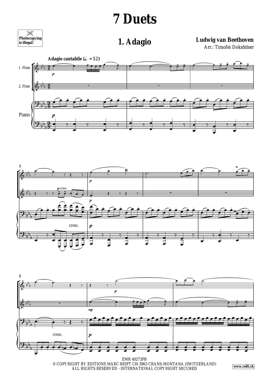 7 Duets 7 Duets Flute Duet scores gallery preview page 3