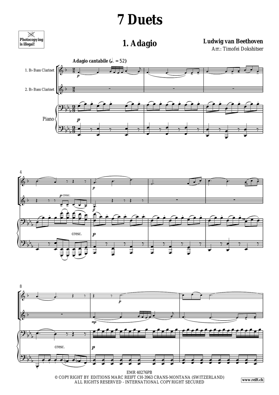 7 Duets 7 Duets Bass Clarinet scores gallery preview page 3