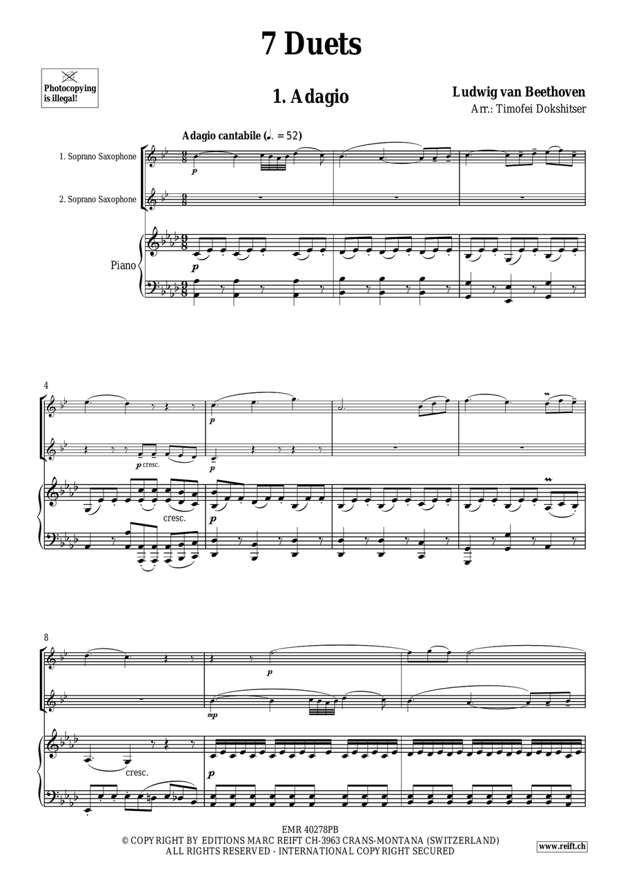 7 Duets 7 Duets Soprano Saxophone scores gallery preview page 3