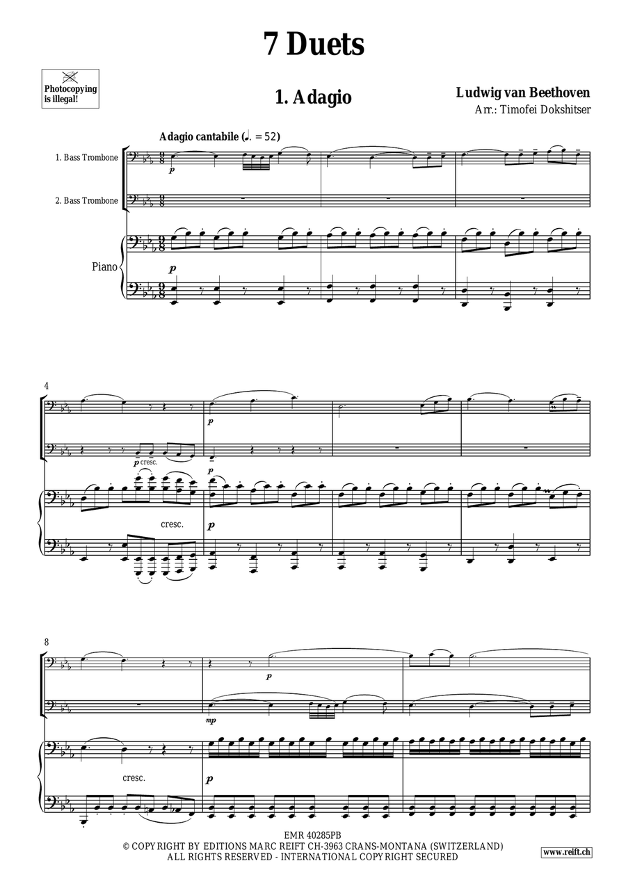 7 Duets 7 Duets Trombone scores gallery preview page 3
