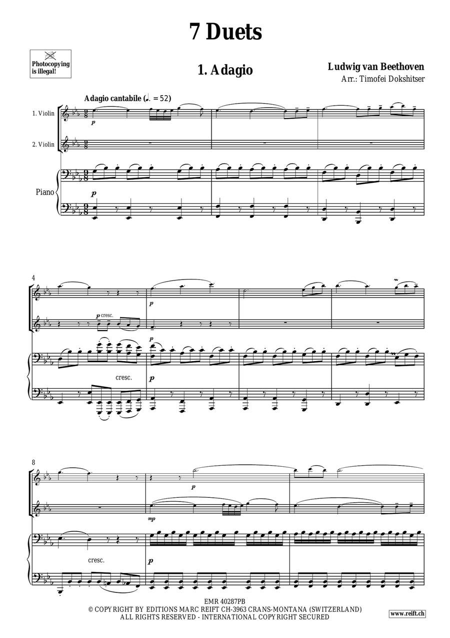 7 Duets 7 Duets Violin scores gallery preview page 3