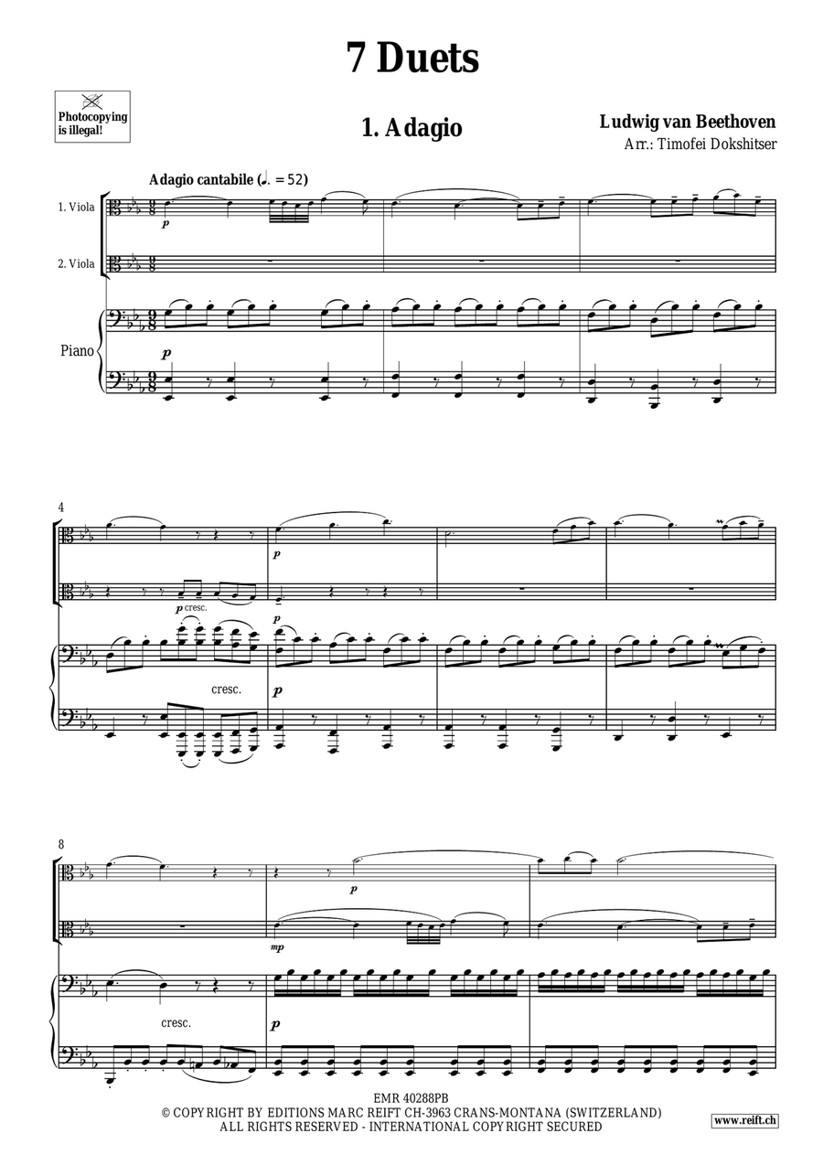 7 Duets 7 Duets Viola scores gallery preview page 3