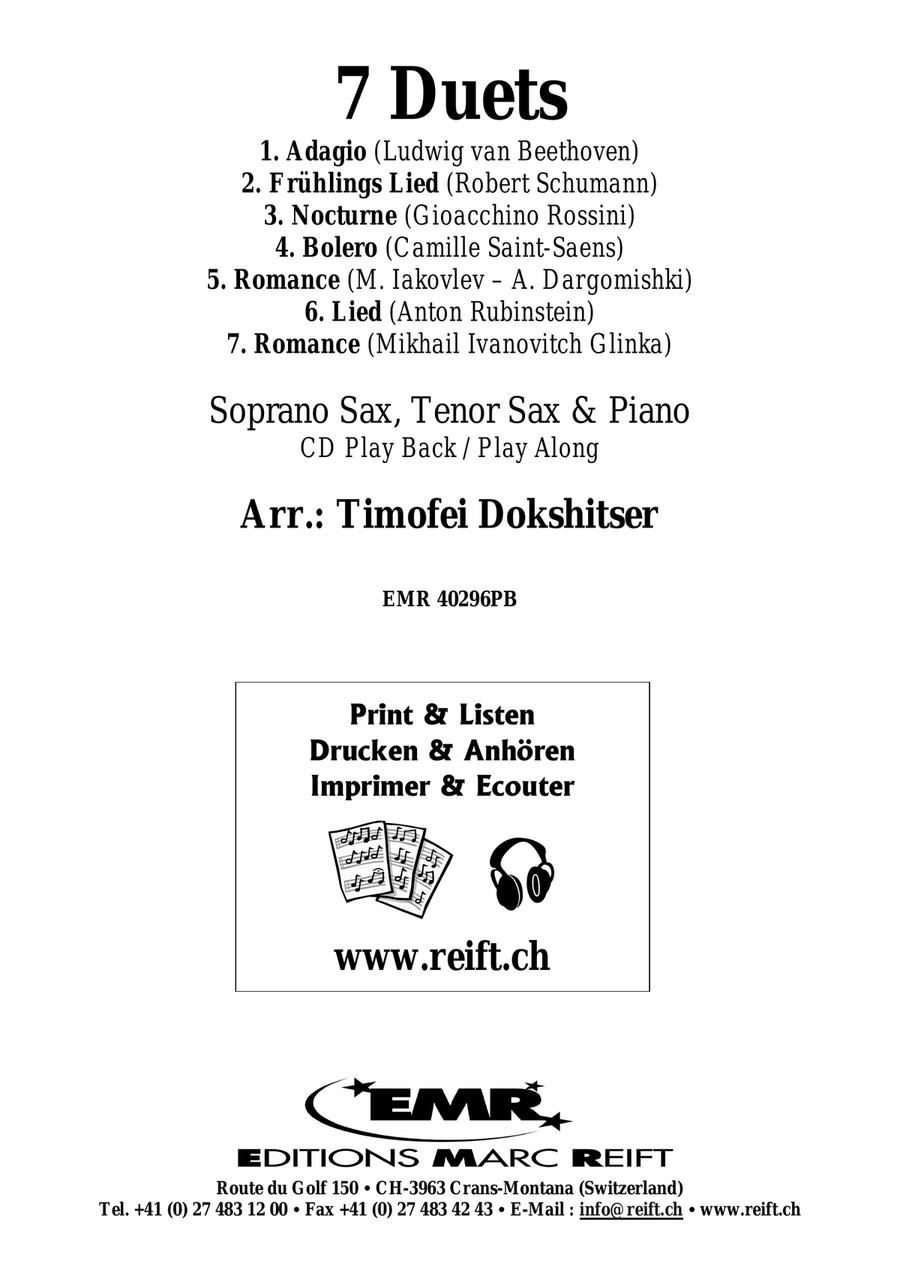 7 Duets 7 Duets Tenor Saxophone scores gallery preview page 2