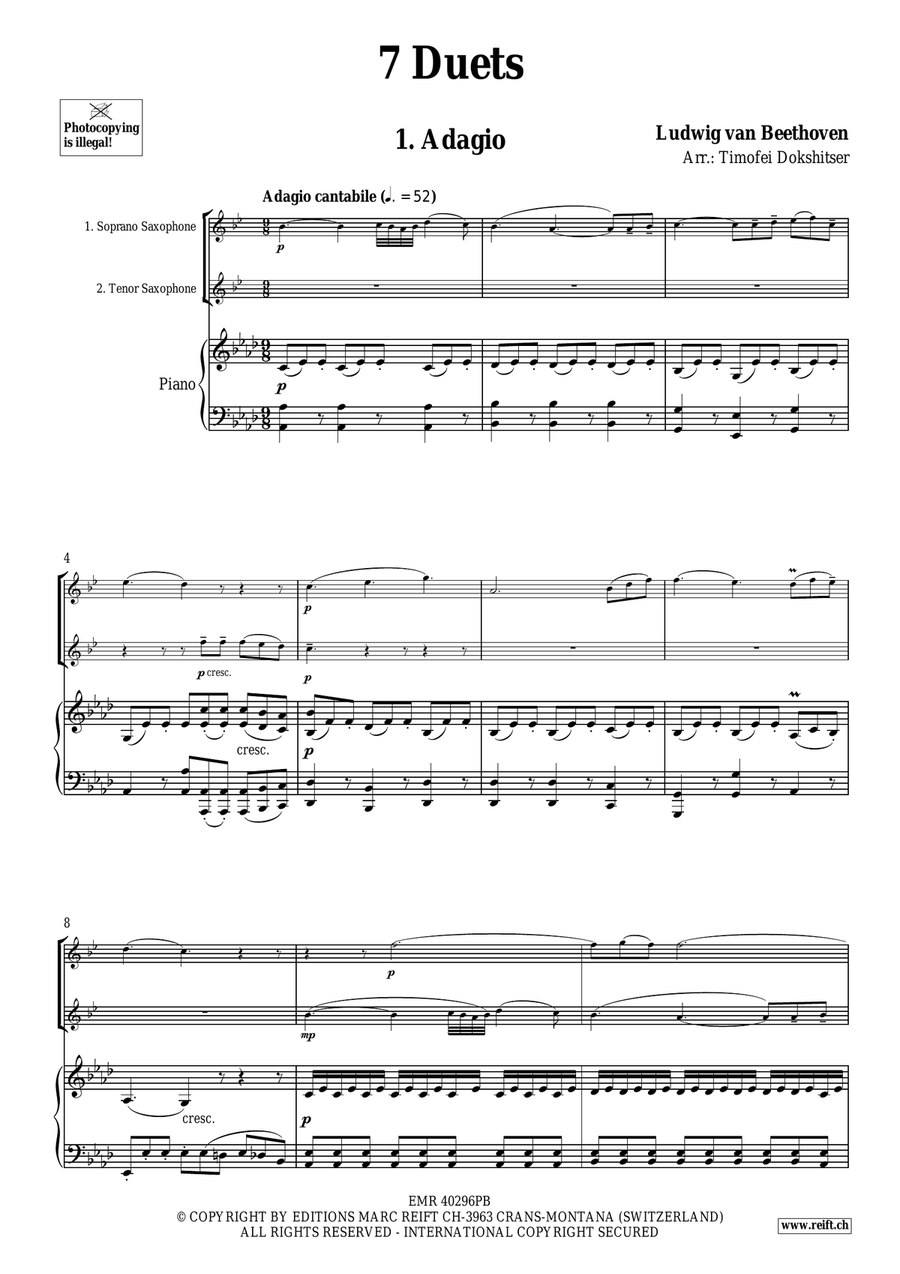 7 Duets 7 Duets Tenor Saxophone scores gallery preview page 3