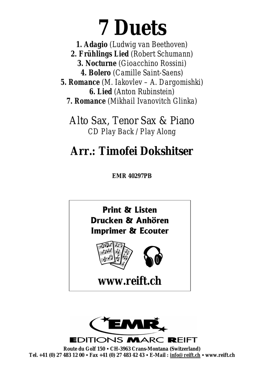 7 Duets 7 Duets Tenor Saxophone scores gallery preview page 2