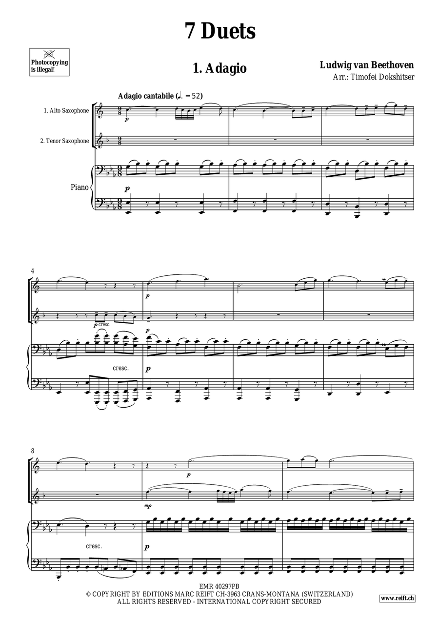 7 Duets 7 Duets Tenor Saxophone scores gallery preview page 3