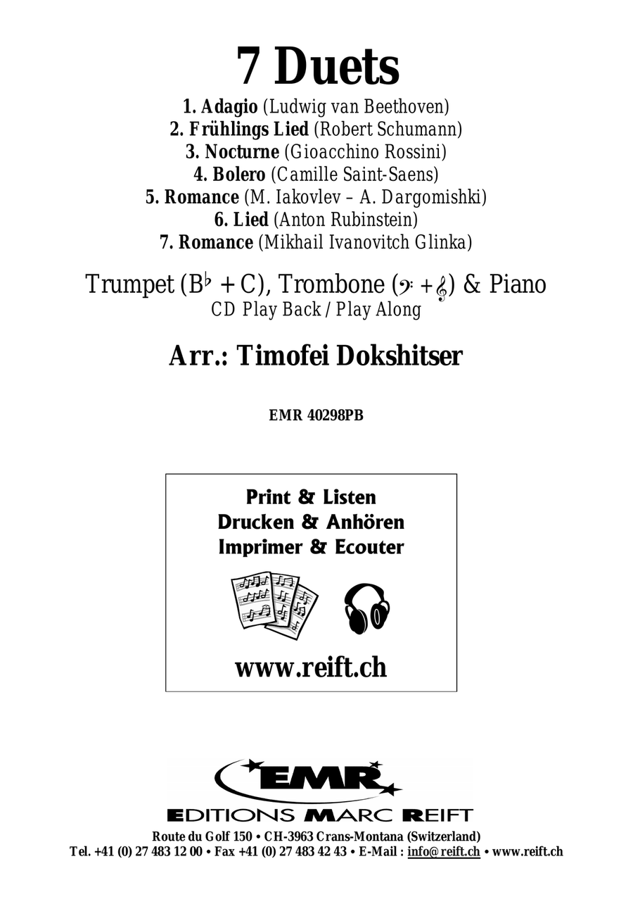 7 Duets 7 Duets Trombone scores gallery preview page 2
