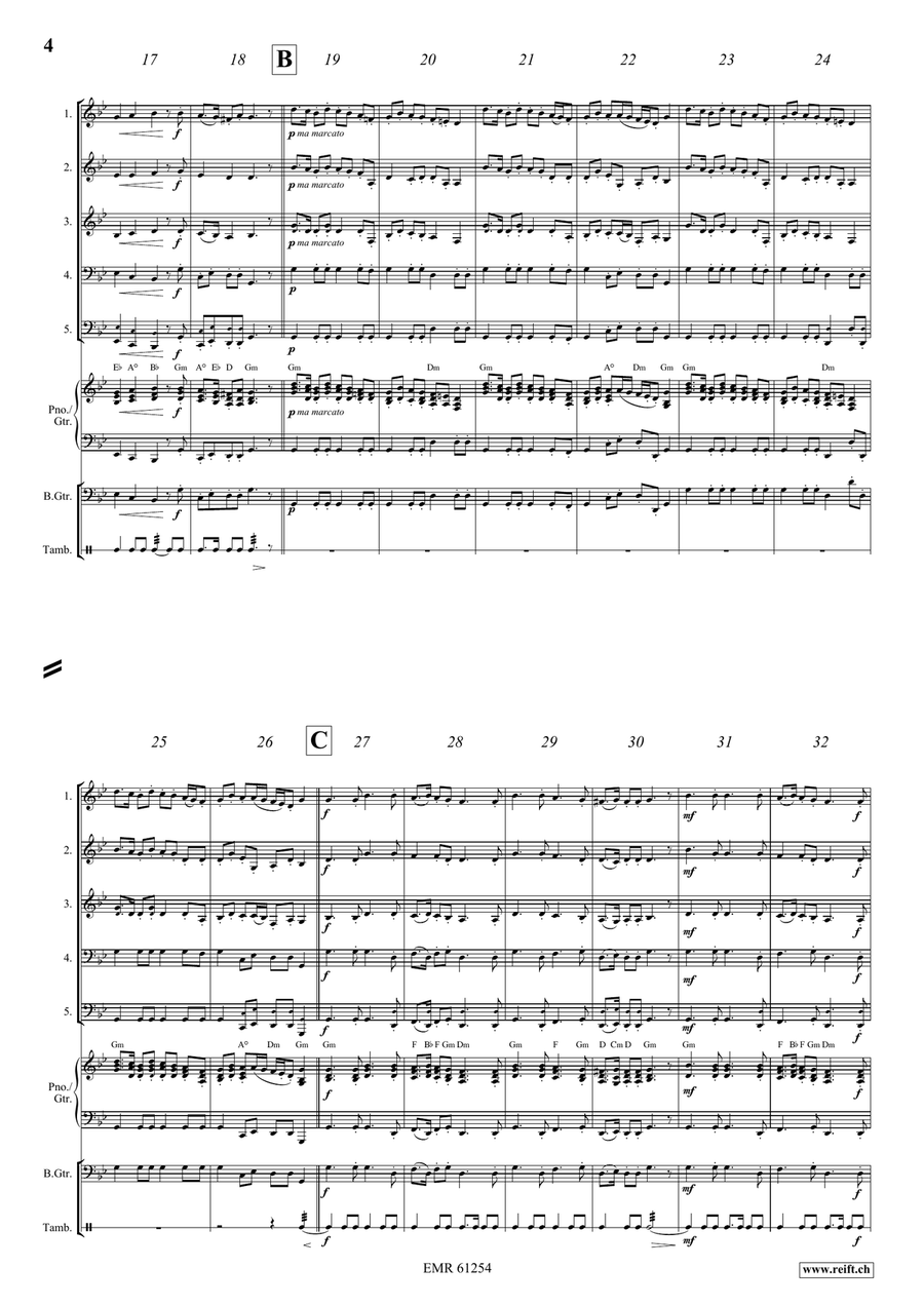 Pastime With Good Company Brass Quintet scores gallery preview page 4