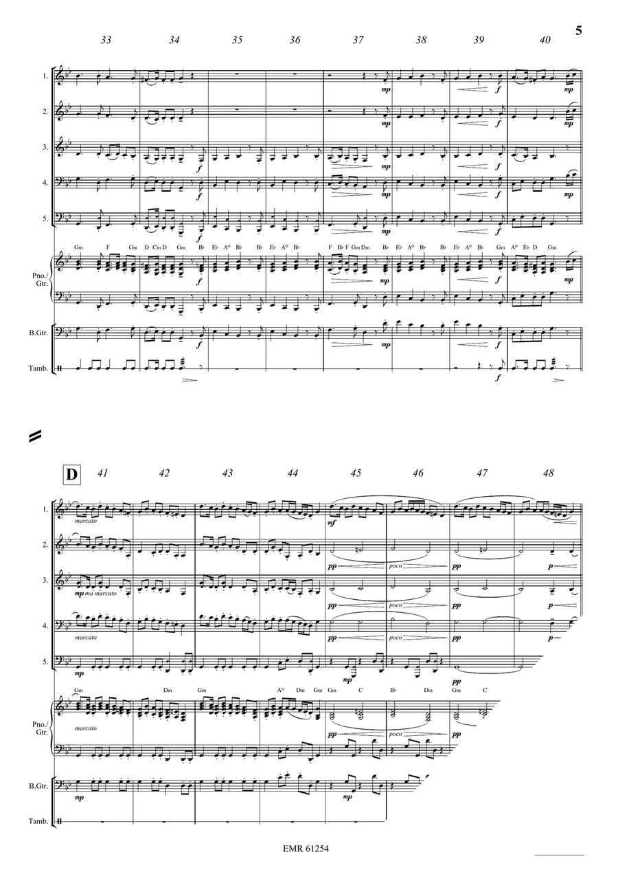 Pastime With Good Company Brass Quintet scores gallery preview page 5