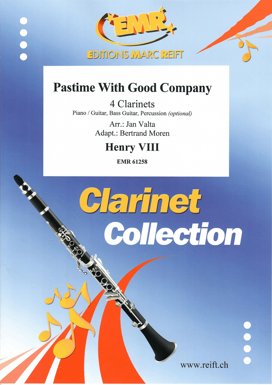 Pastime With Good Company Clarinet Quartet scores gallery preview page 1