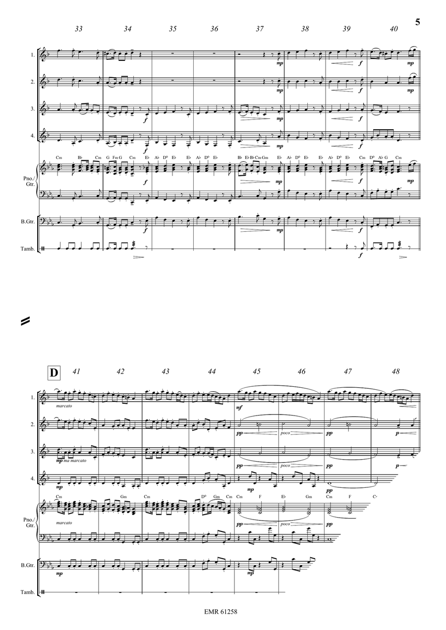 Pastime With Good Company Clarinet Quartet scores gallery preview page 5
