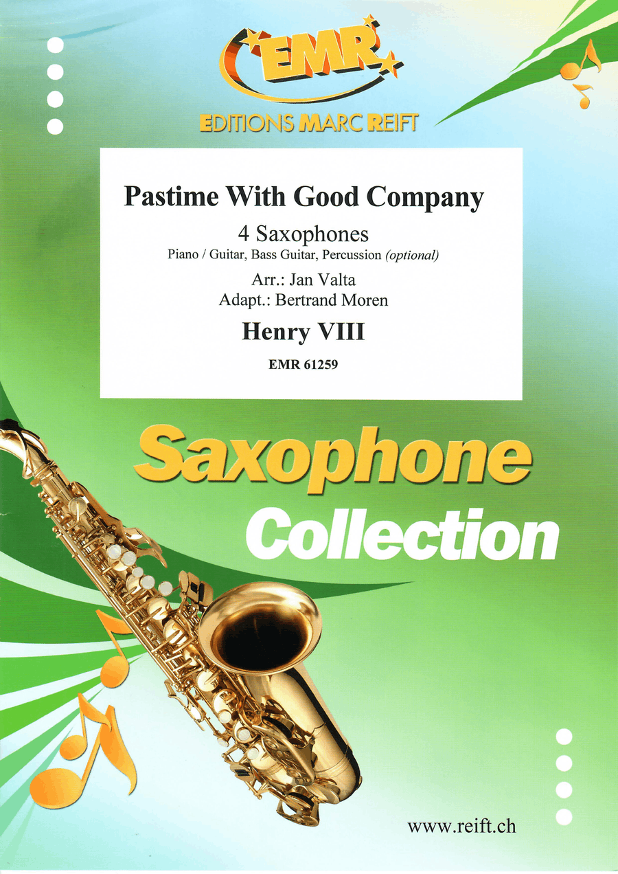 Pastime With Good Company Saxophone Quartet scores gallery preview page 1