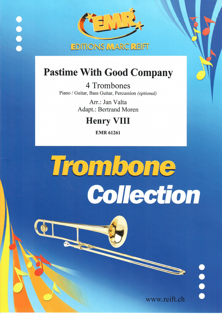 Pastime With Good Company Trombone Quartet scores gallery preview page 1