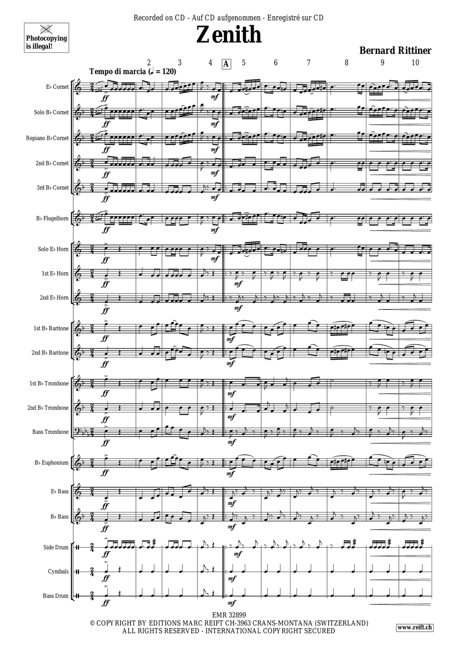 Zenith Zenith Brass Band scores gallery preview page 5