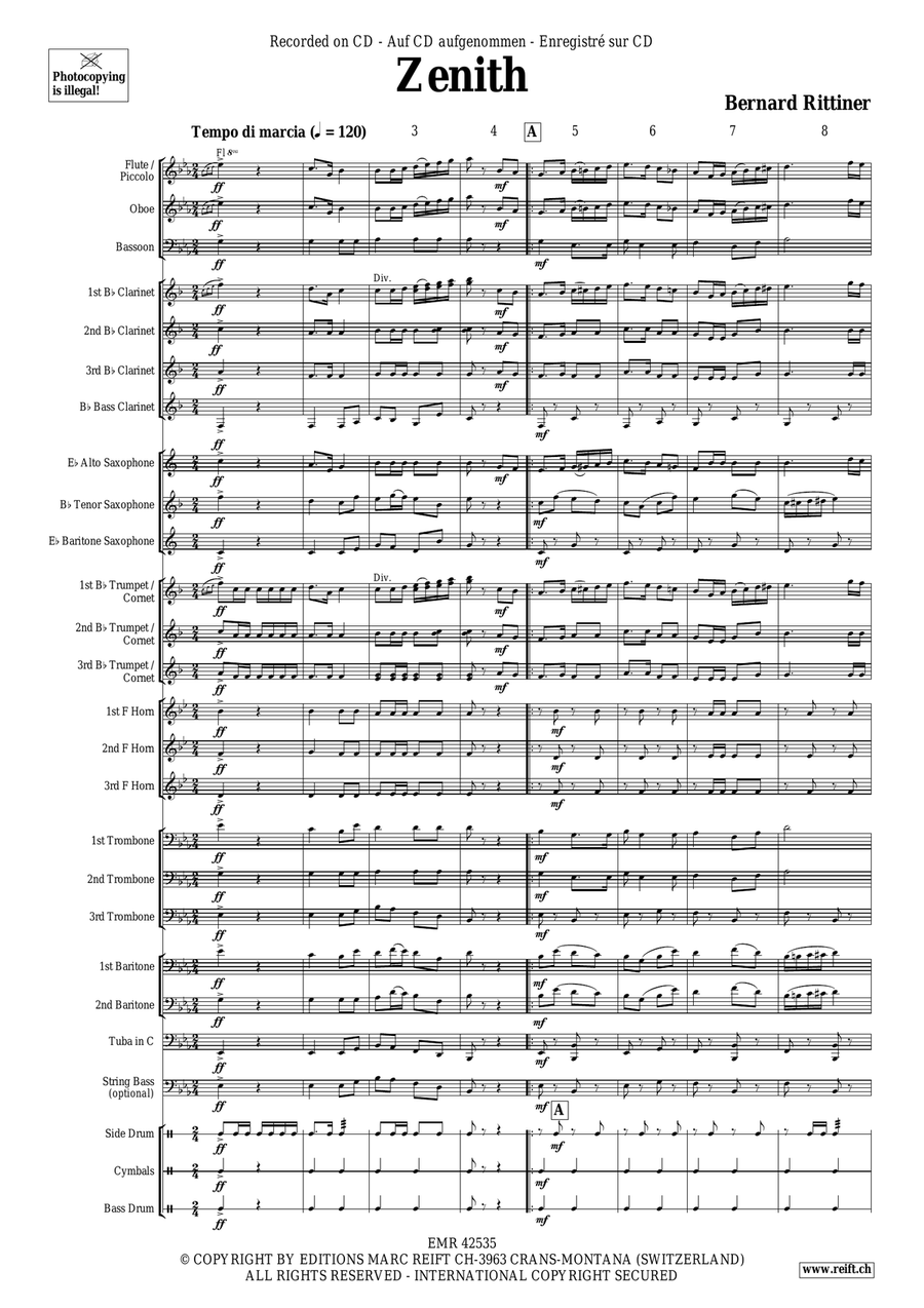 Zenith Zenith Concert Band scores gallery preview page 5
