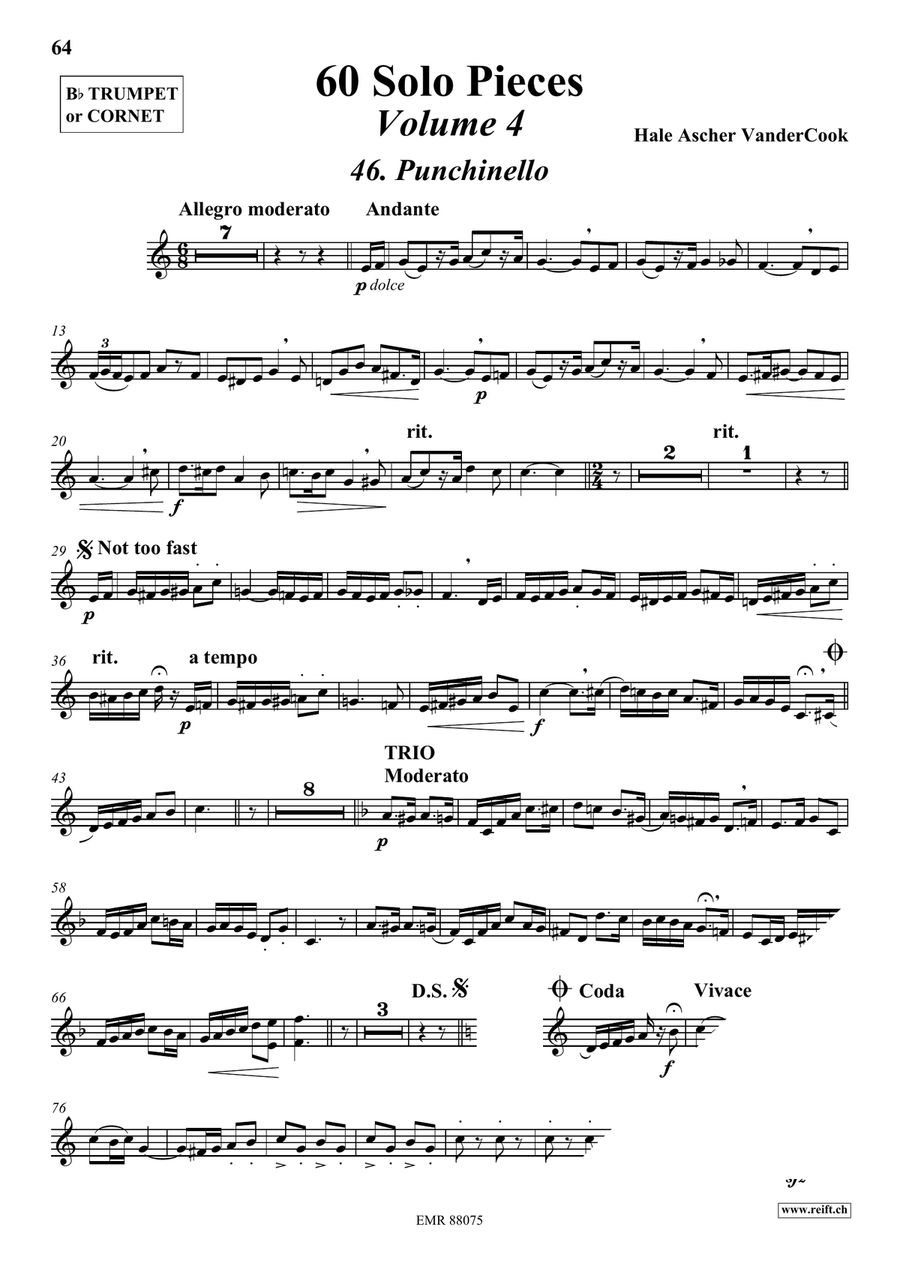 60 Solo Pieces Volume 4 Cornet scores gallery preview page 4