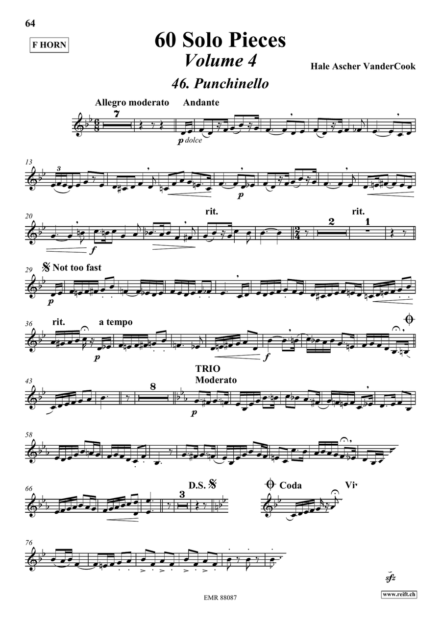 60 Solo Pieces Volume 4 60 Solo Pieces Volume 4 Horn scores gallery preview page 4