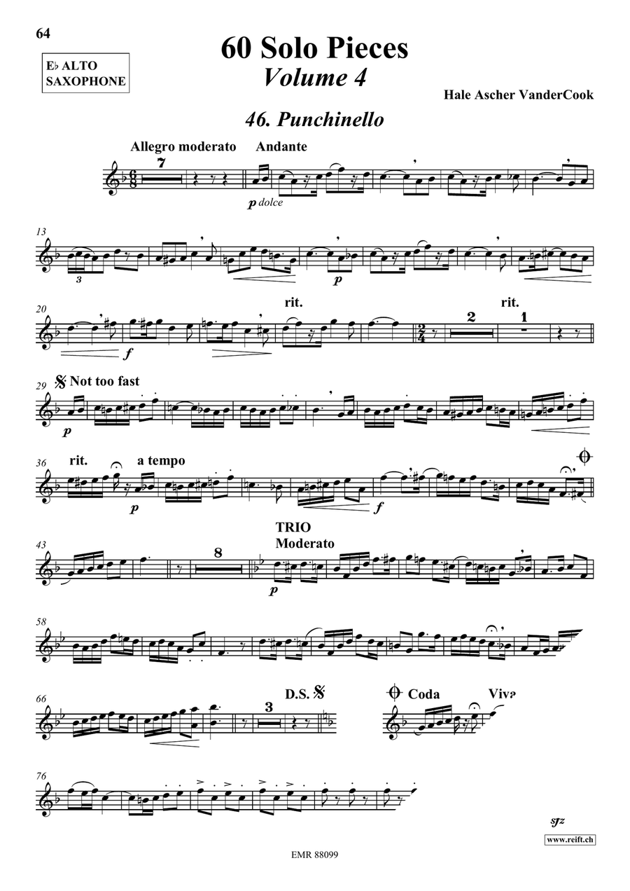 60 Solo Pieces Volume 4 60 Solo Pieces Volume 4 Alto Saxophone scores gallery preview page 4
