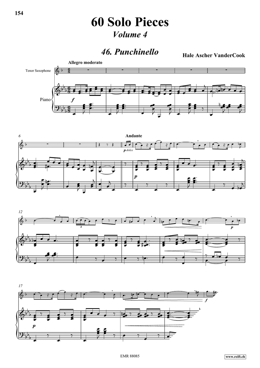 60 Solo Pieces Volume 4 Tenor Saxophone scores gallery preview page 5