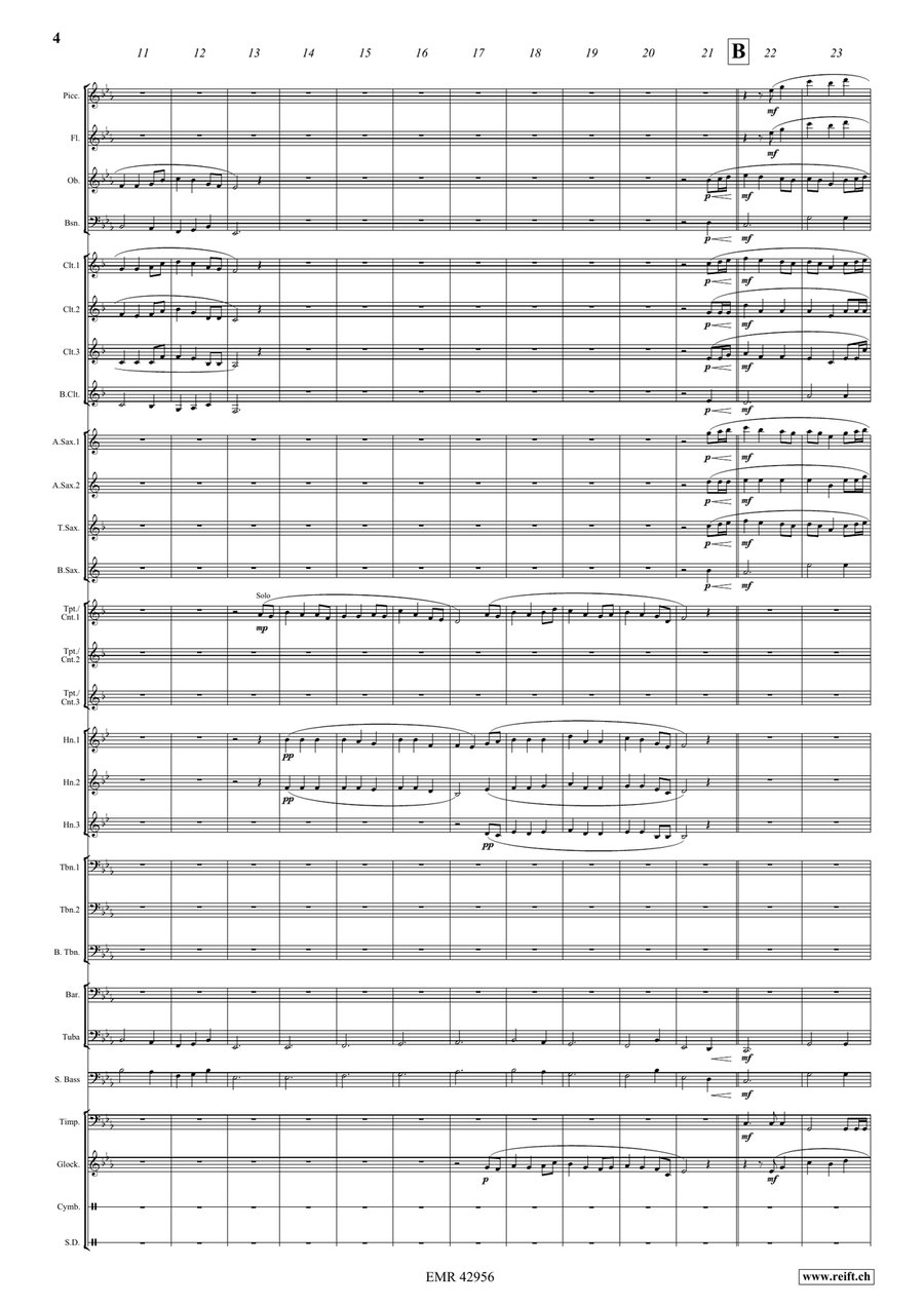 Come Thou Fount Of Every Blessing Concert Band scores gallery preview page 5