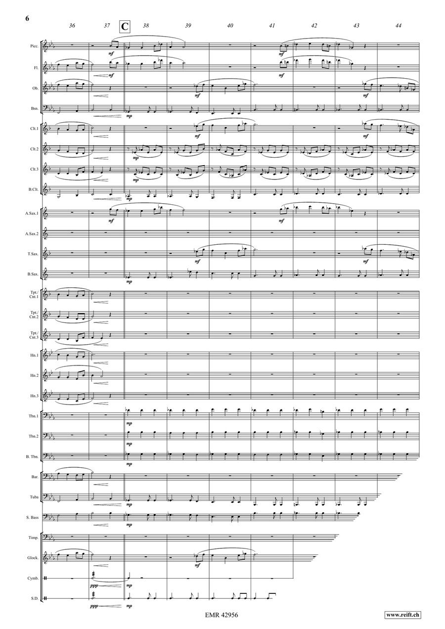 Come Thou Fount Of Every Blessing Concert Band scores gallery preview page 7