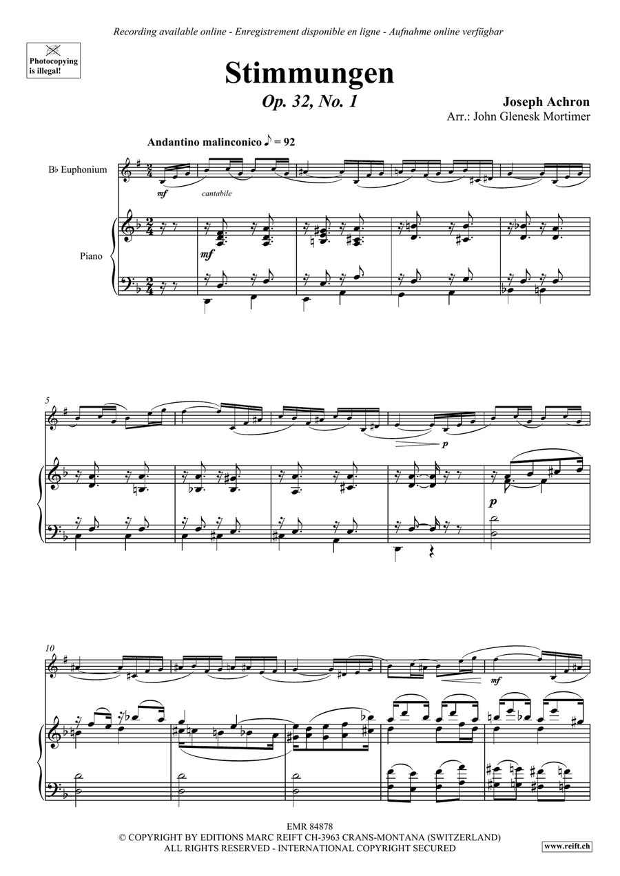Stimmungen Stimmungen Euphonium scores gallery preview page 3