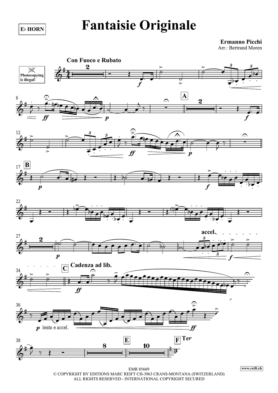 Fantaisie Originale Fantaisie Originale Horn scores gallery preview page 3