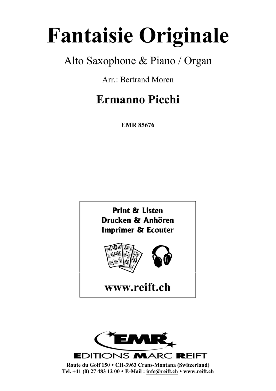 Fantaisie Originale Fantaisie Originale Alto Saxophone scores gallery preview page 2